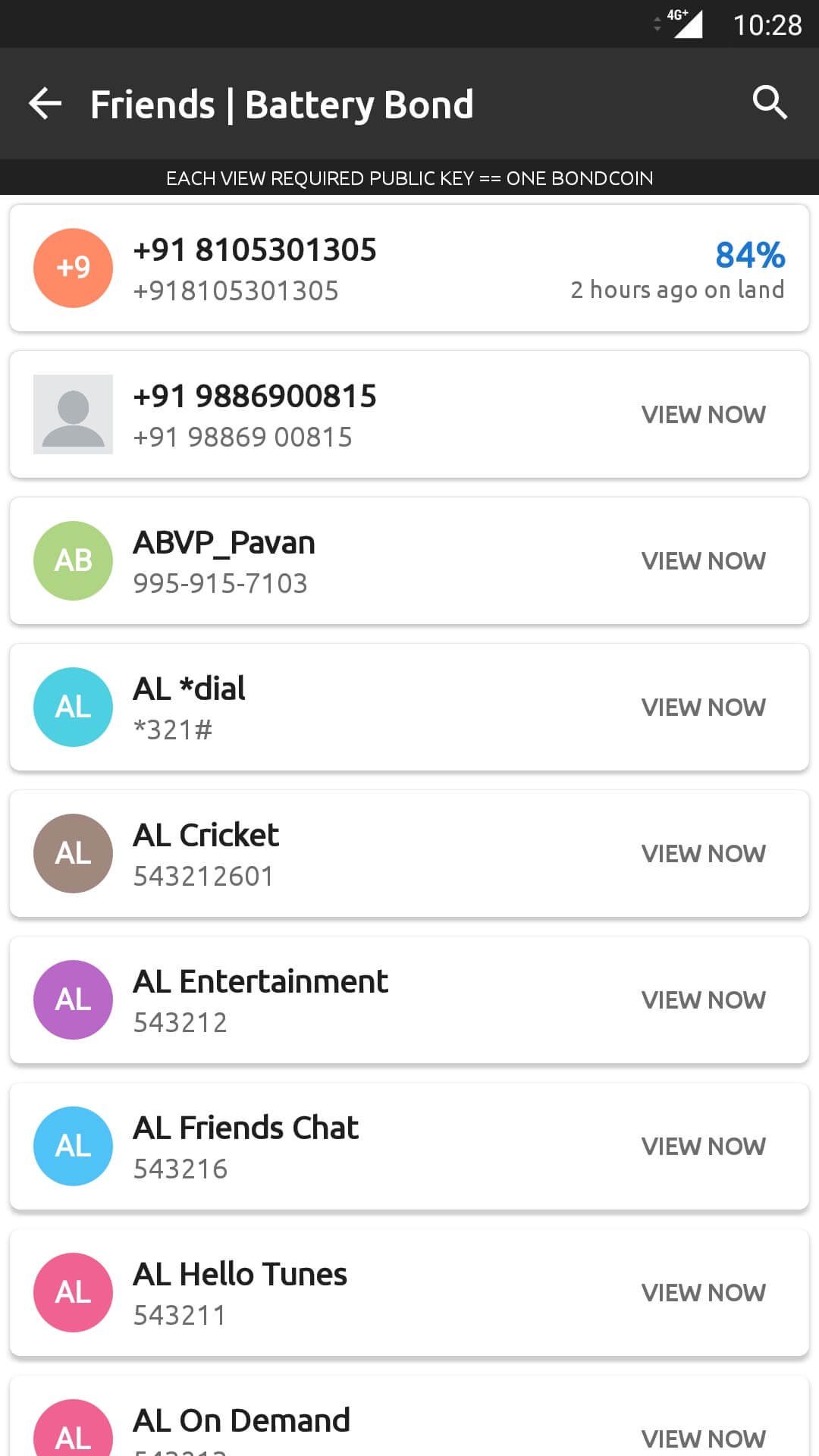 Battery Bond App - Profile